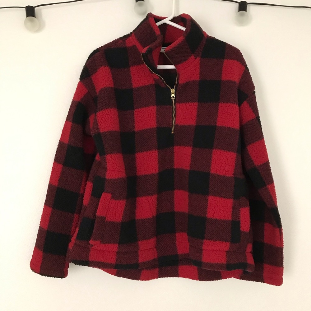 Plaid Zipup Jacket